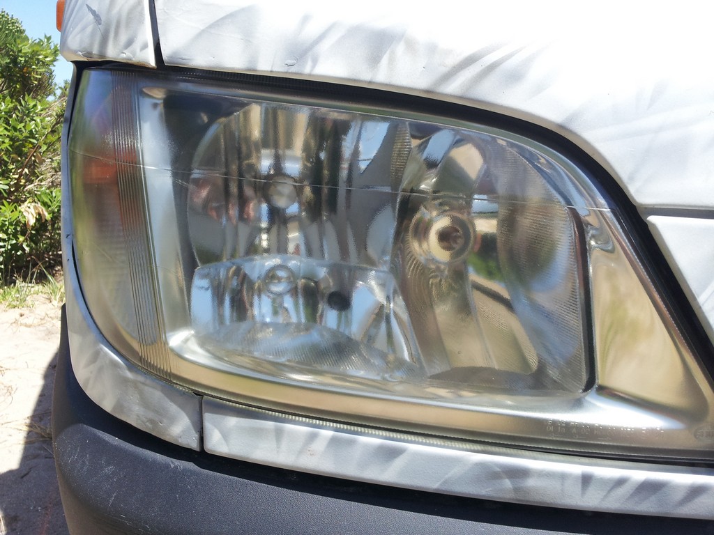 Headlight lens restoration - after (clear)